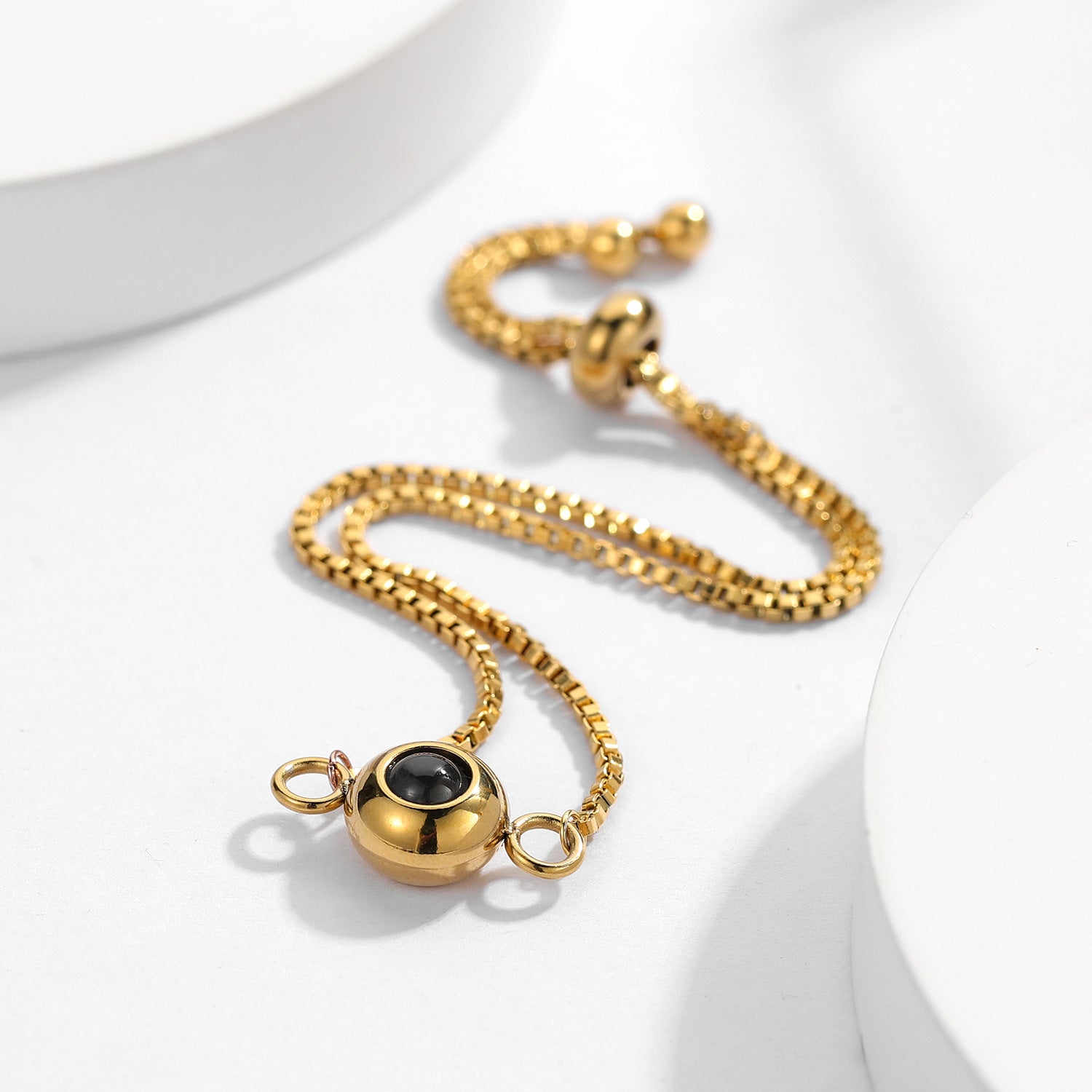 Custom Couple Hidden Photo Bracelet - Image 3