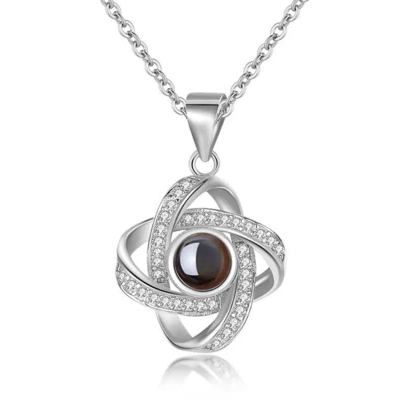 Custom Diamond Zircon Charmed Hidden Photo Necklace - Image 5