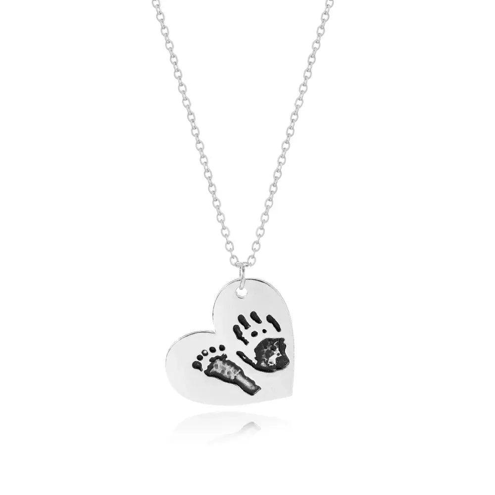 Custom Fingerprint Necklace with Engraved Name - Image 3