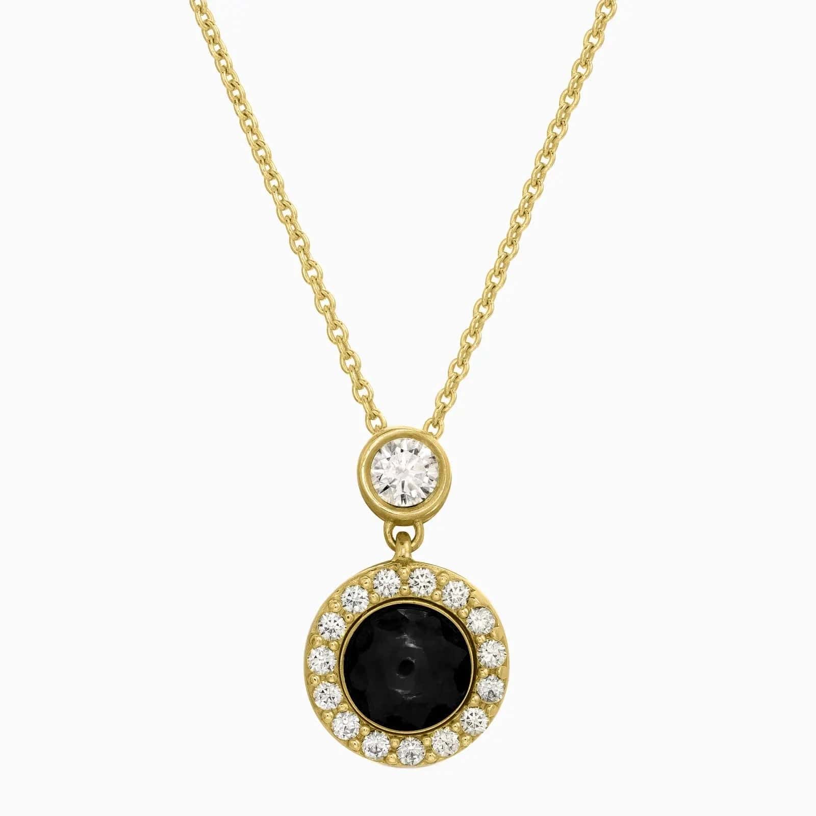 Custom Mini Halo Diamond Hidden Photo Necklace - Image 2