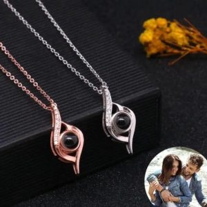 Custom Photo Projection Eye Necklace