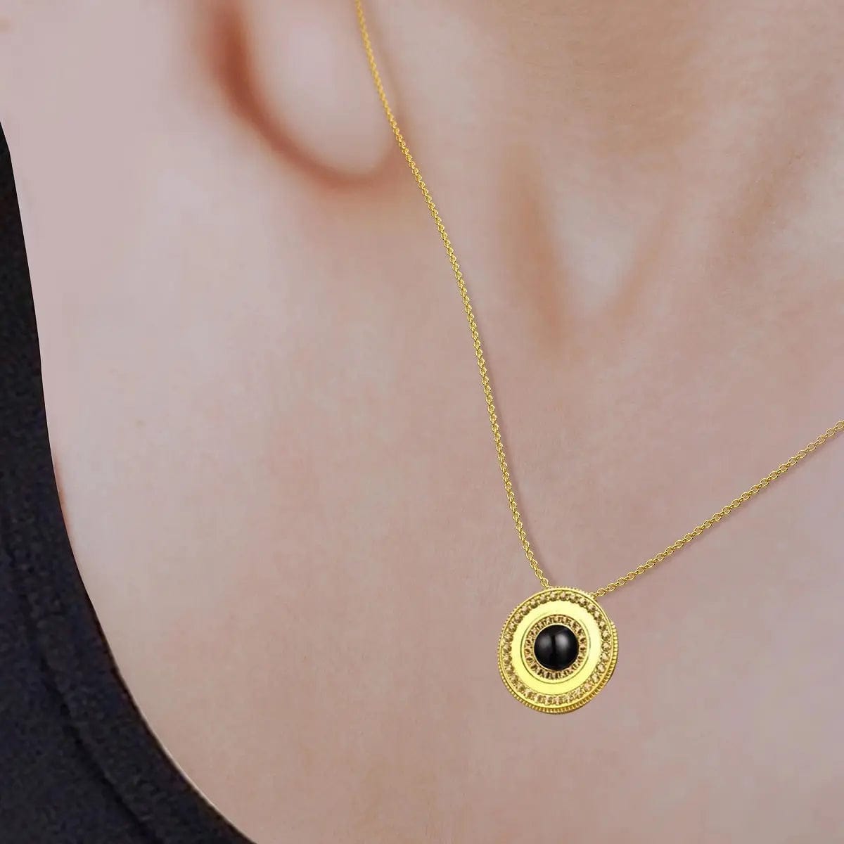 Custom Photo Projection Medallion Pendant Necklace - Image 4